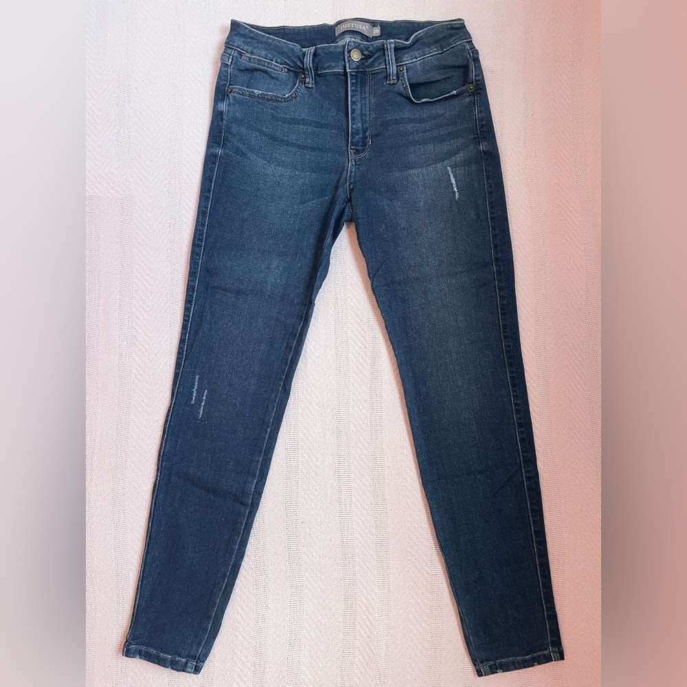 just usa size 28 blue skinny jeans